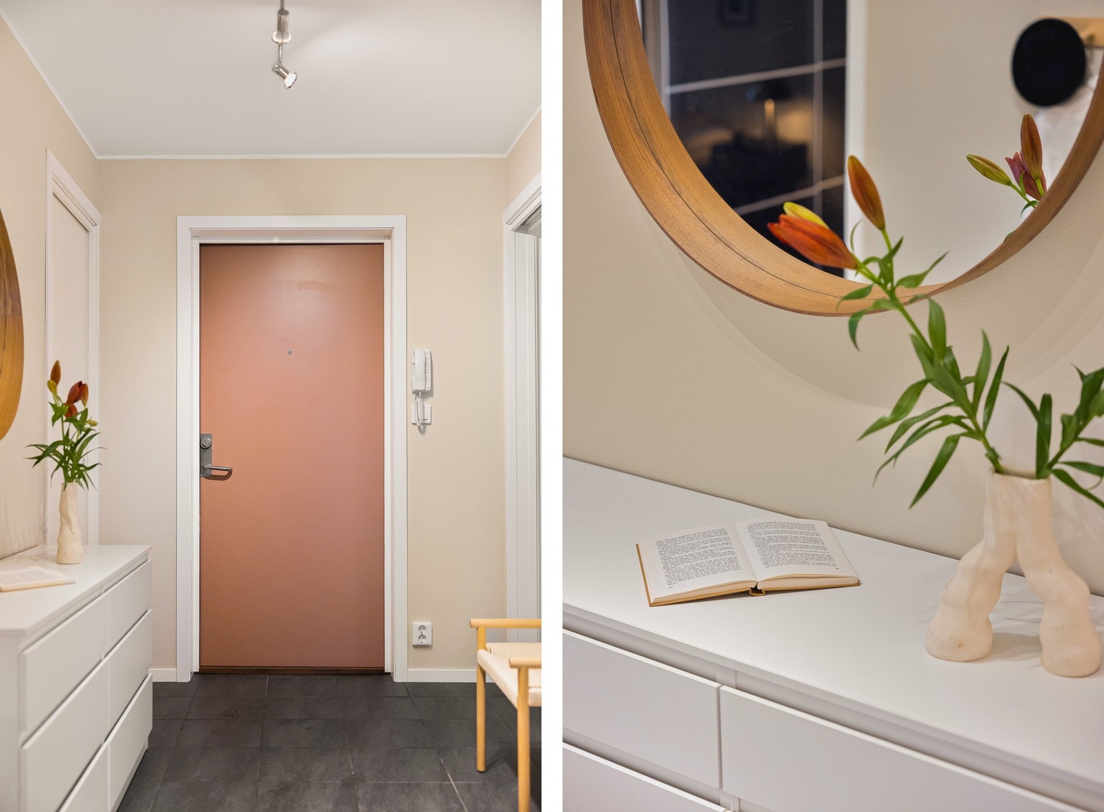 Entréen er lyst og fin som gir leiligheten et godt førsteinntrykk. Galleribilde