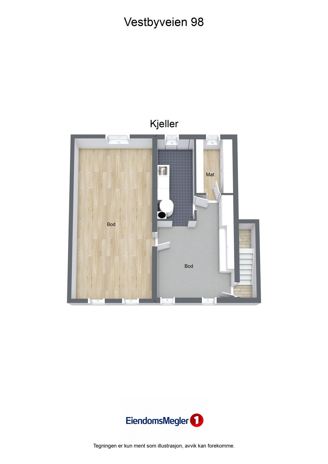 Vestbyveien 98 - 3D - Kjeller Galleribilde