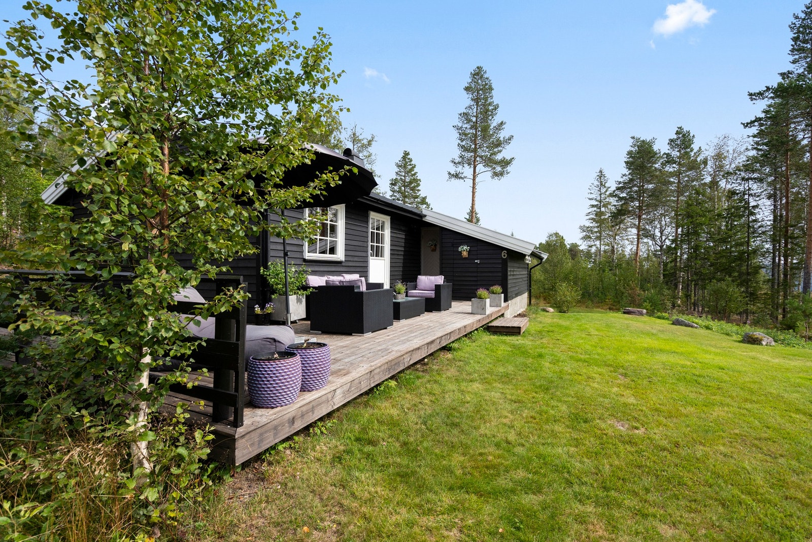 Terrasse og fasade Galleribilde