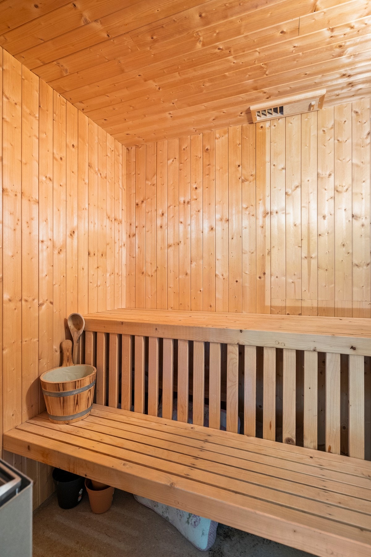 Badstue i tilknytting til badet. Galleribilde