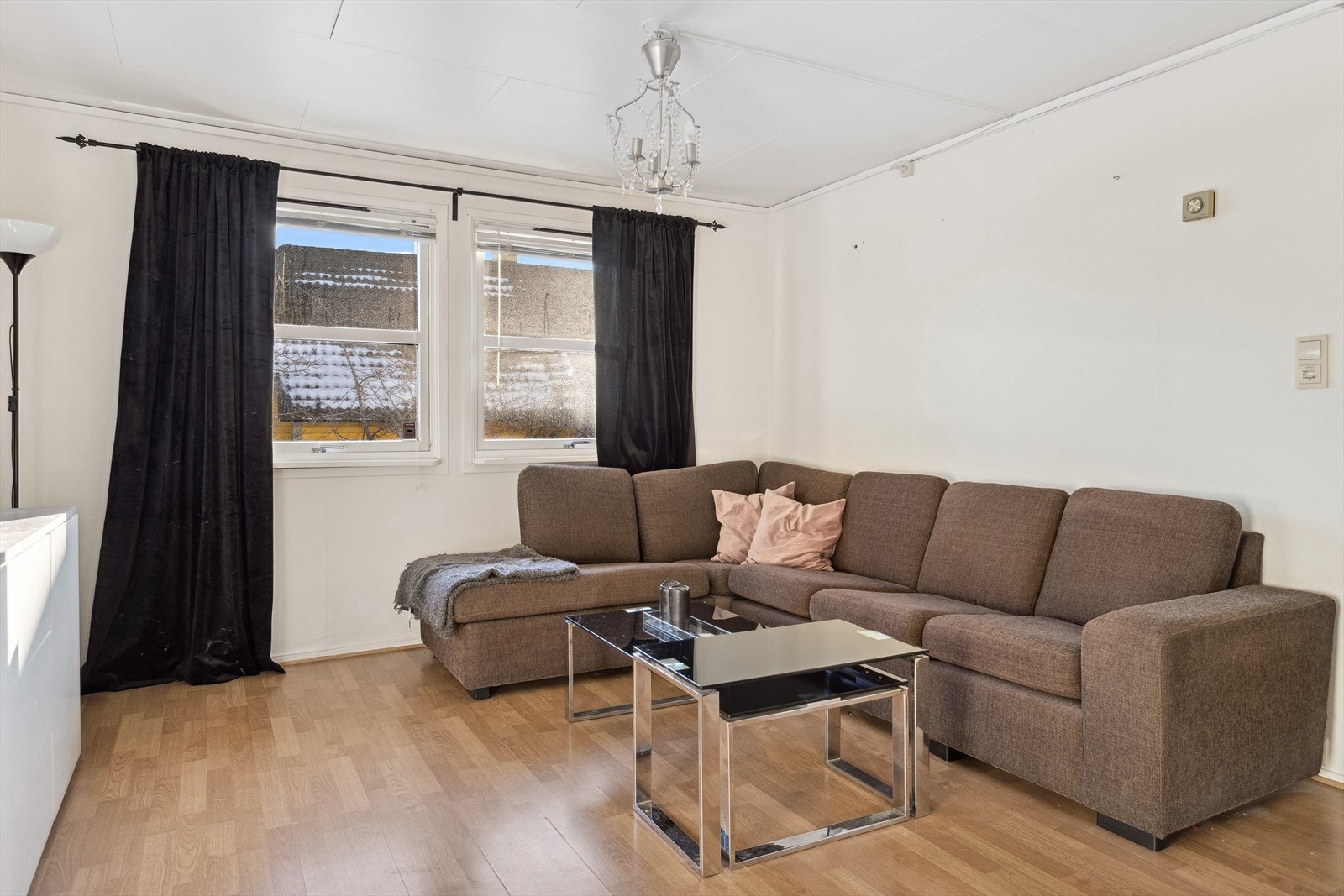 Stuen er ca 17 m². Galleribilde