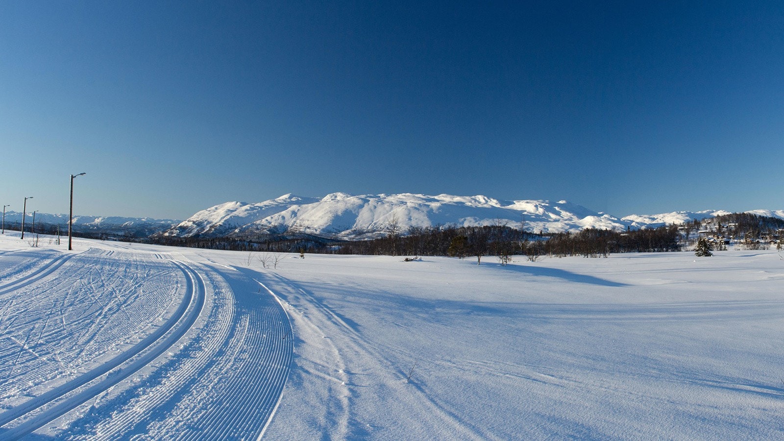 Fra hytta trår man rett ut i langrennsløypene og kan nyte et av Norges beste skiløypenett på hele 150 km som prepareres daglig Galleribilde