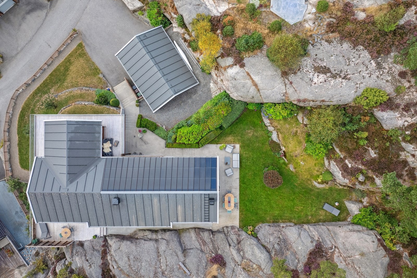 Fugleperspektiv av eiendommen Galleribilde