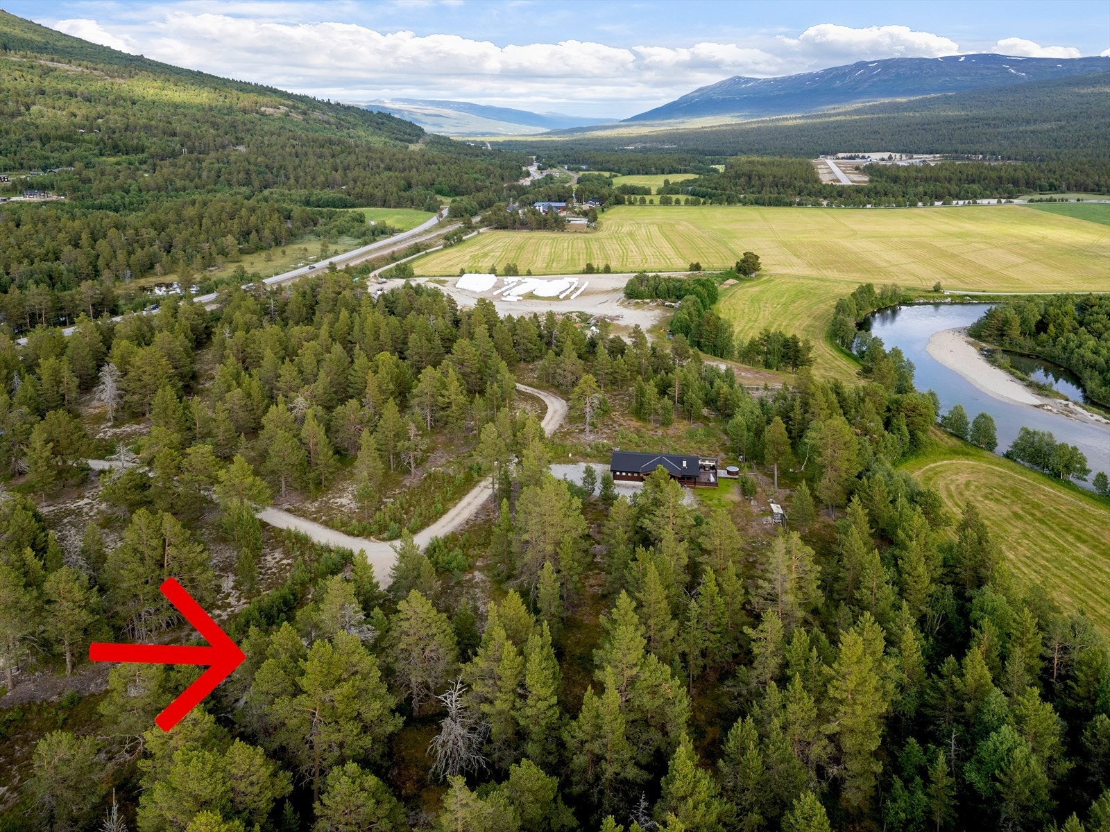 Dronefoto Galleribilde