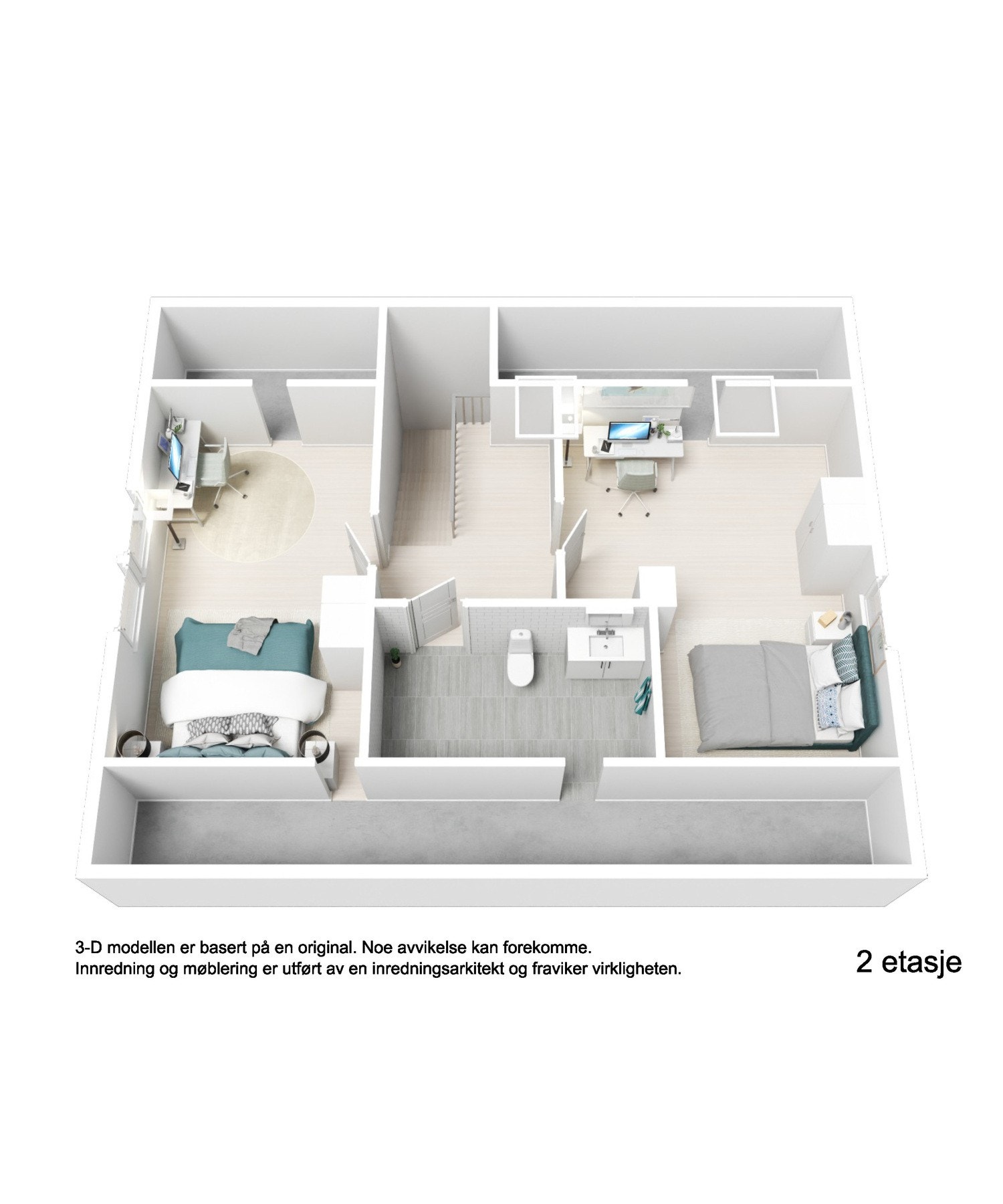 Plantegning loft Galleribilde