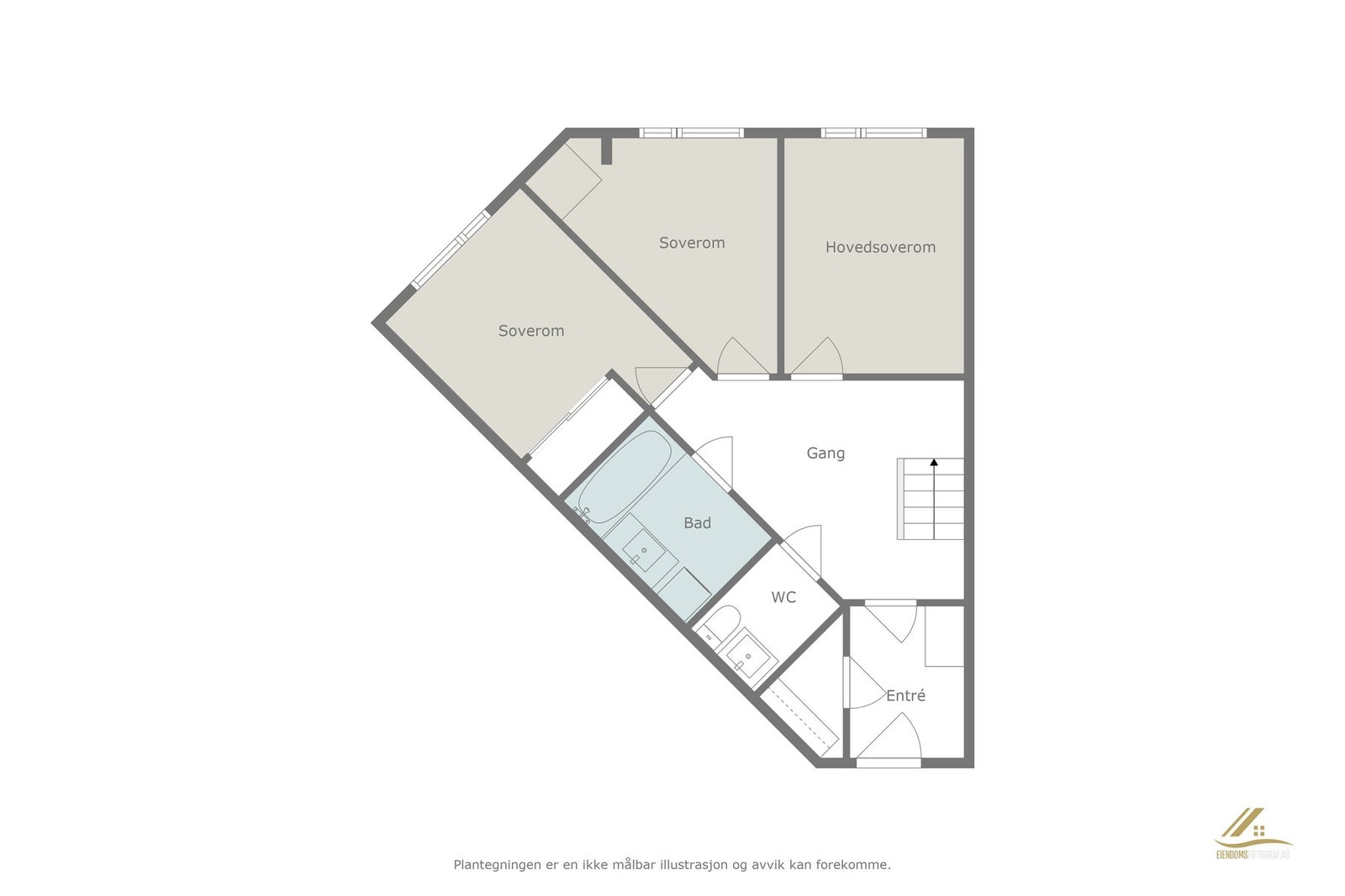 Planskisse 4. etasje Galleribilde