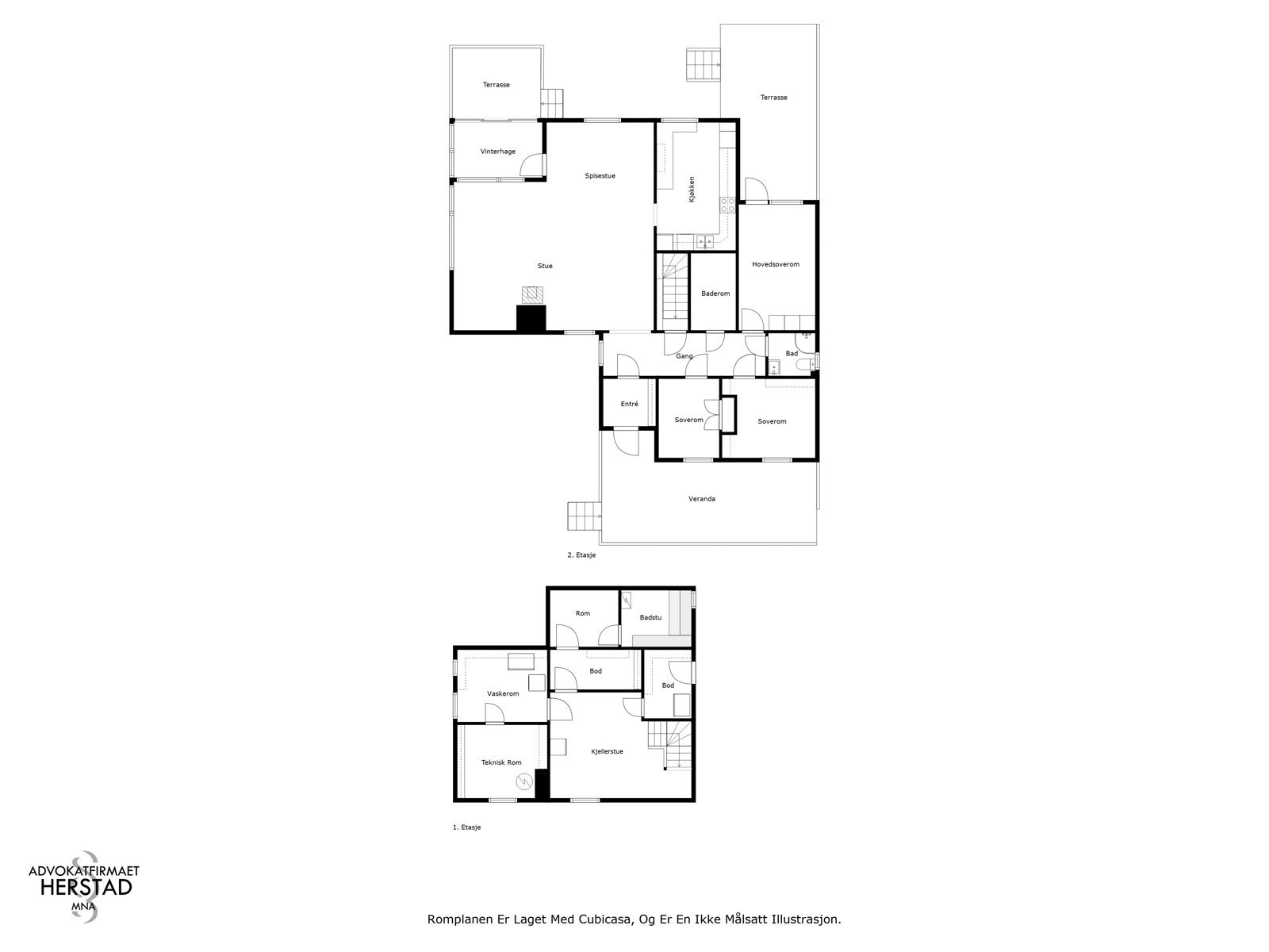 Oversikt plantegninger Galleribilde