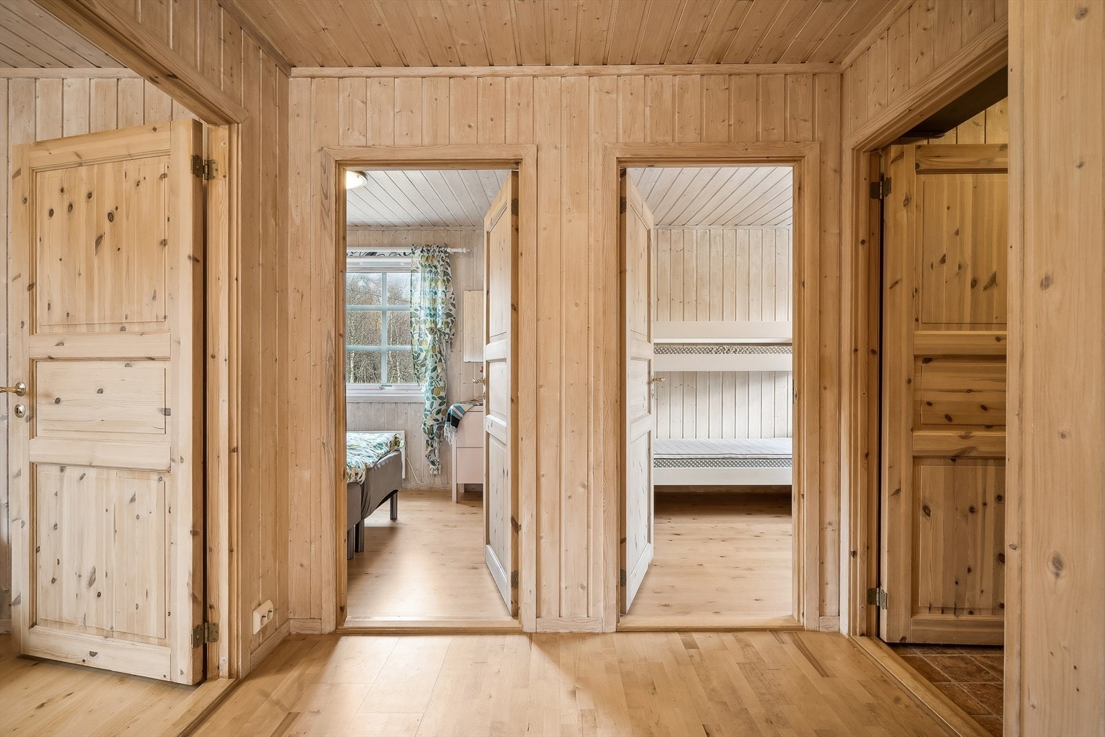 Soverommene finner vi i tilknytting til gangen Galleribilde