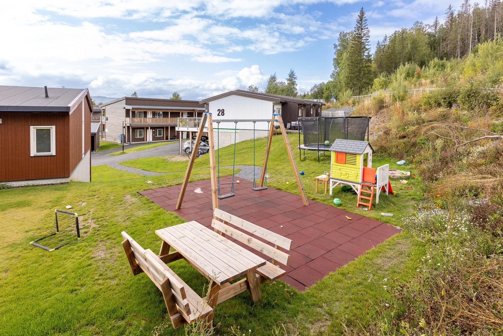 Hyggelig uteplasser i feltet er det også Galleribilde