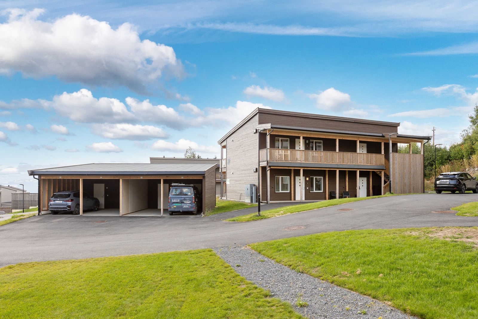 Boligen ligger nesten øverst i feltet og lengst nord. Galleribilde