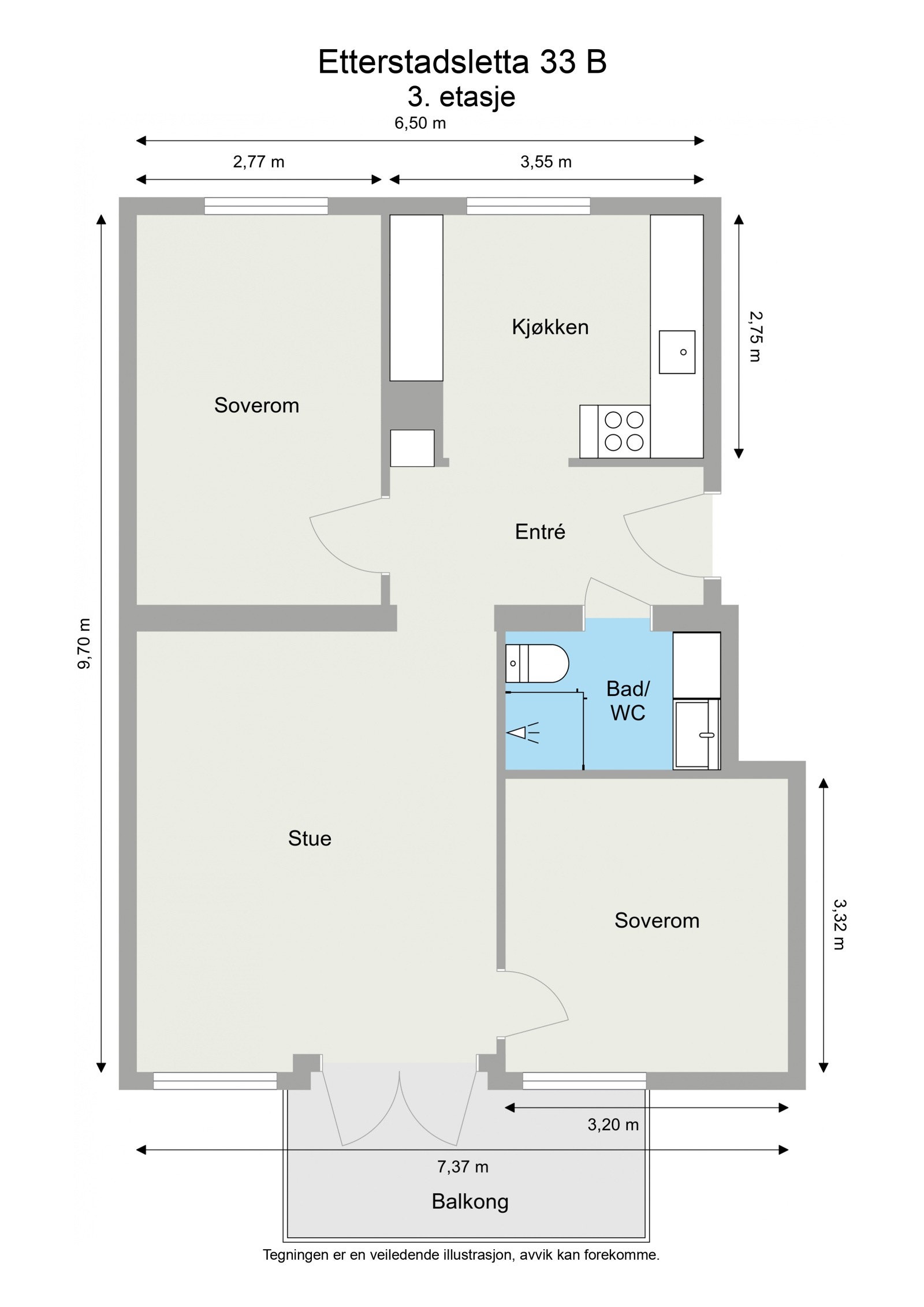 Plantegning Galleribilde