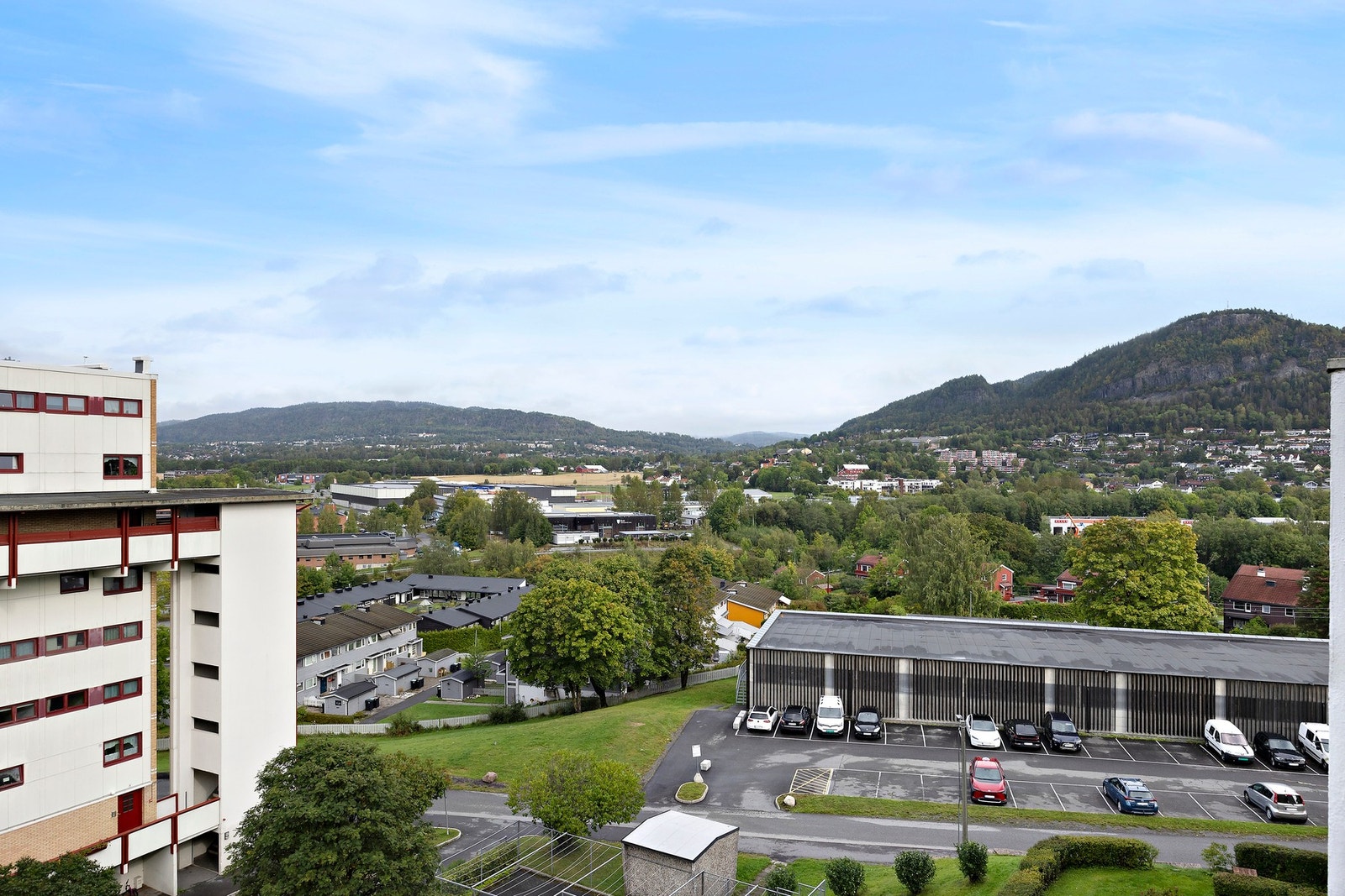 Utsikt fra balkongen Galleribilde