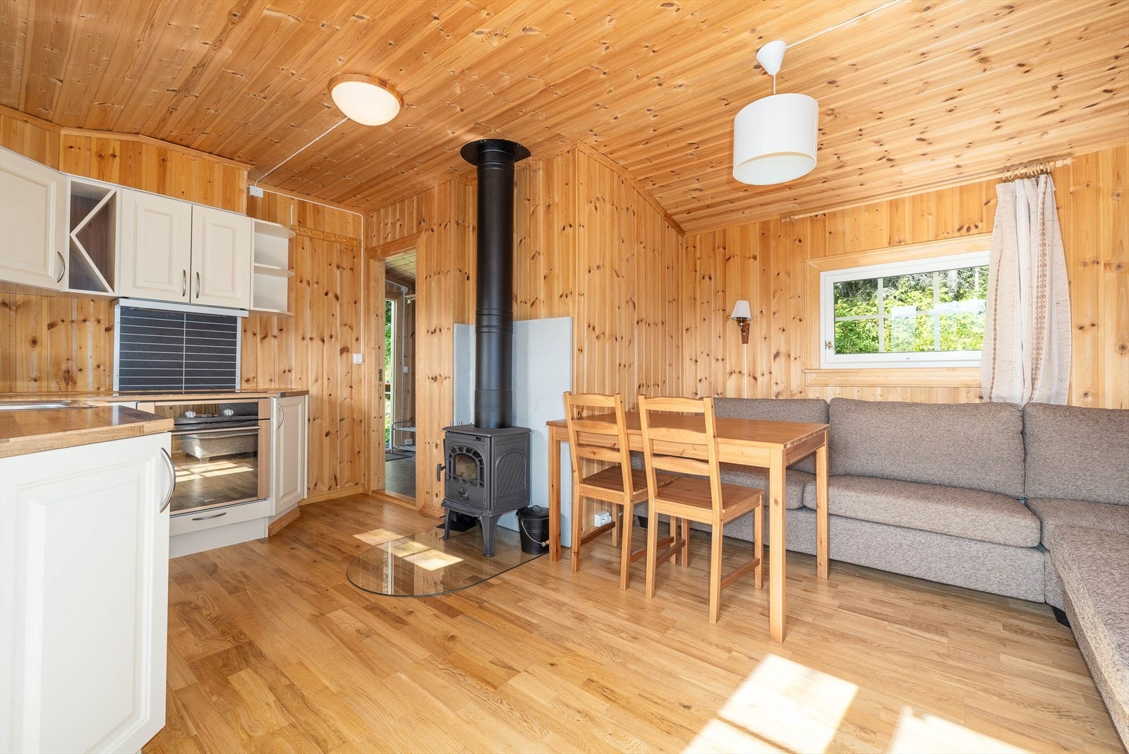 Isolert stålpipe med vedovn Galleribilde