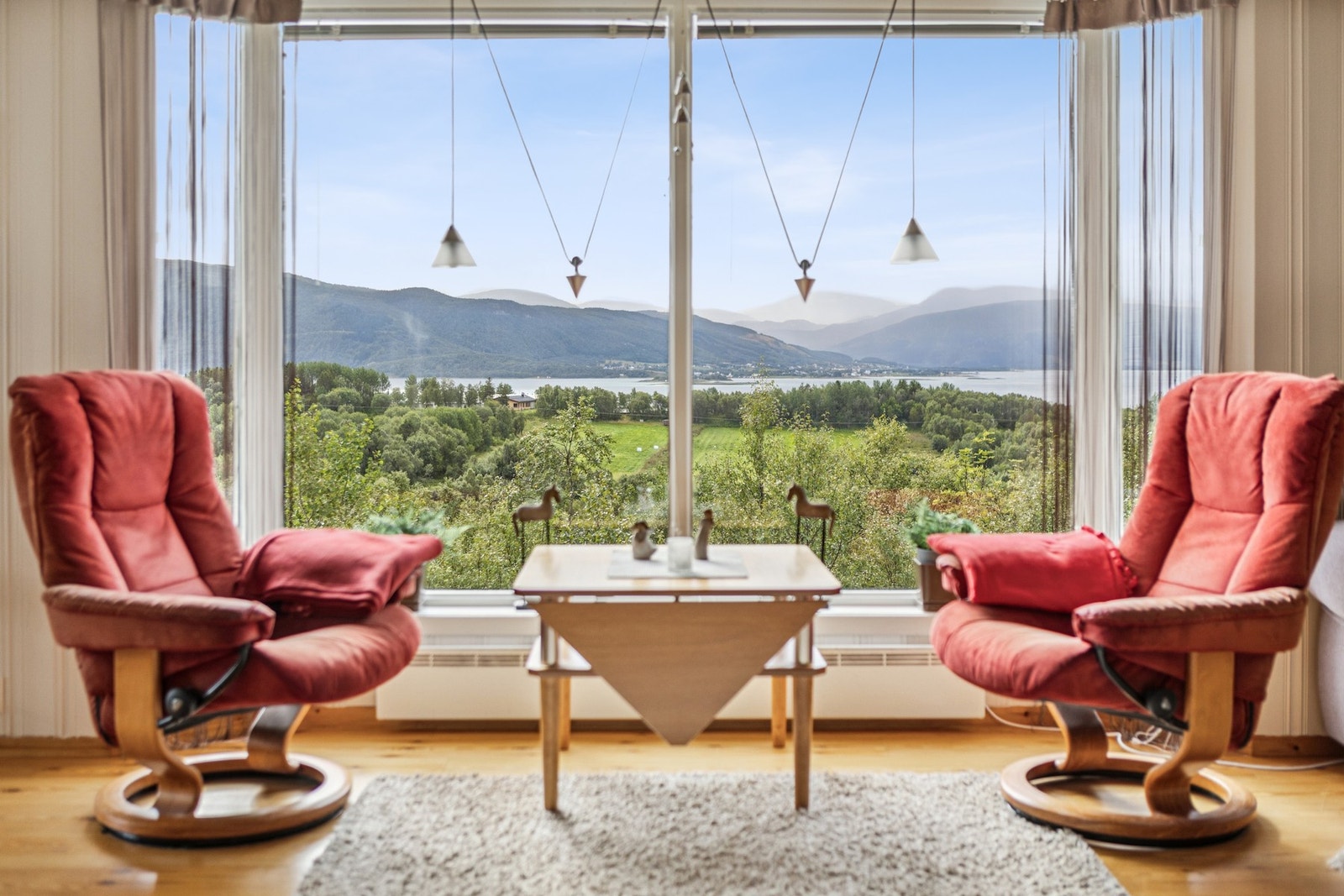 Egen tomt og friareal i front av boligen, samt super utsikt Galleribilde