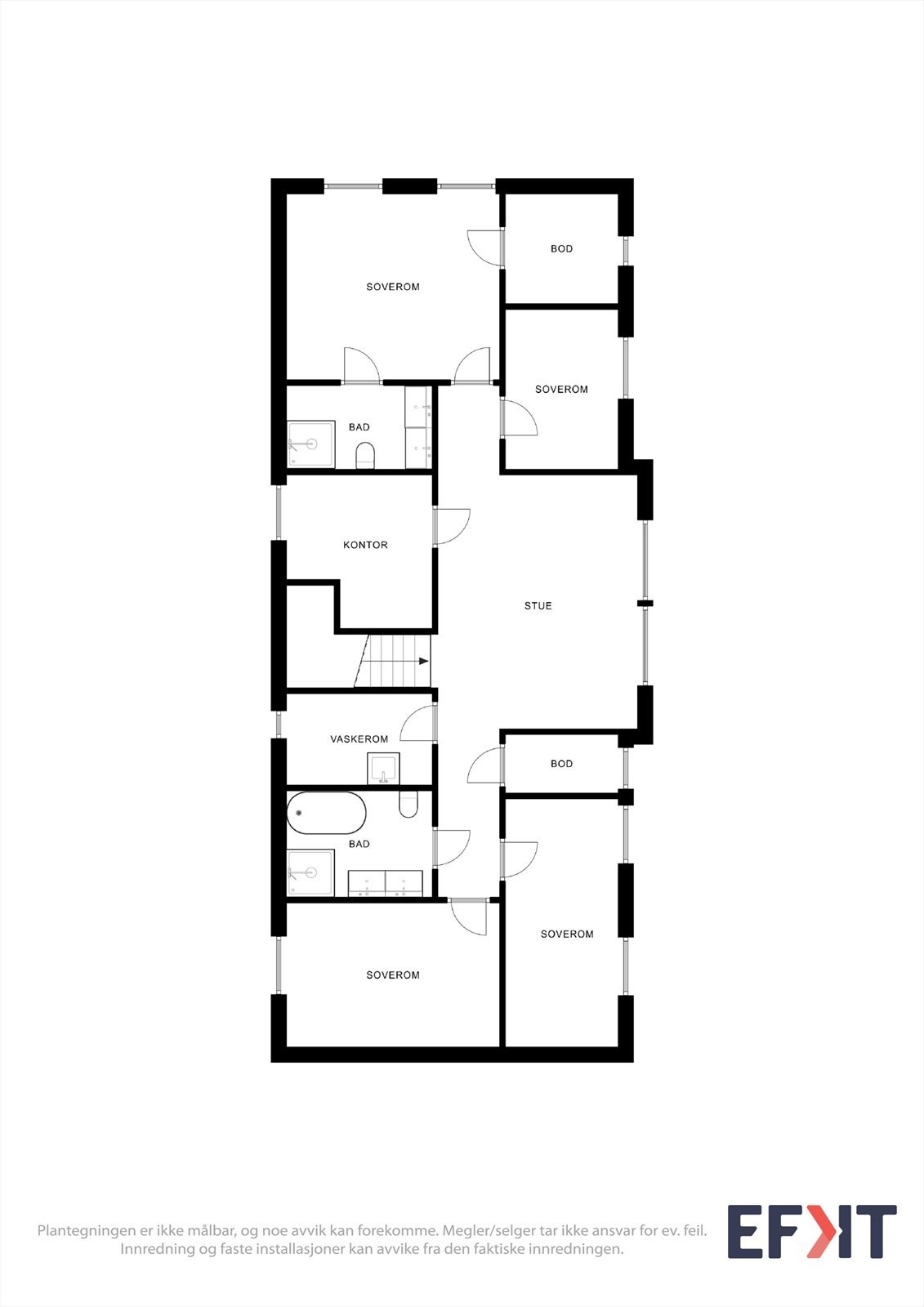 Planløsning 2. etasje Galleribilde
