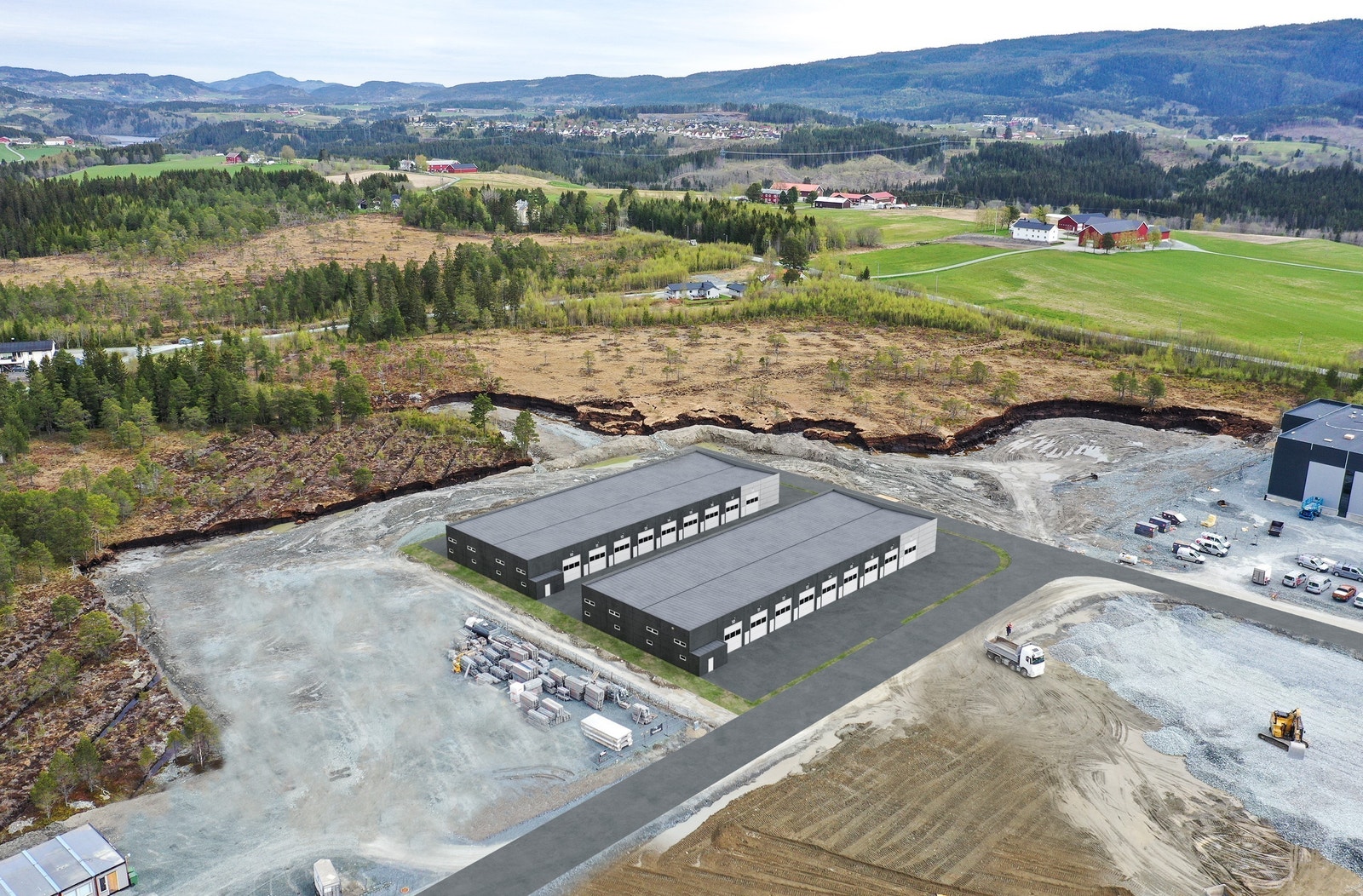 Vassfjellet Næringspark er svært sentralt plassert med kort kjøreavstand fra Trondheim sentrum. Galleribilde