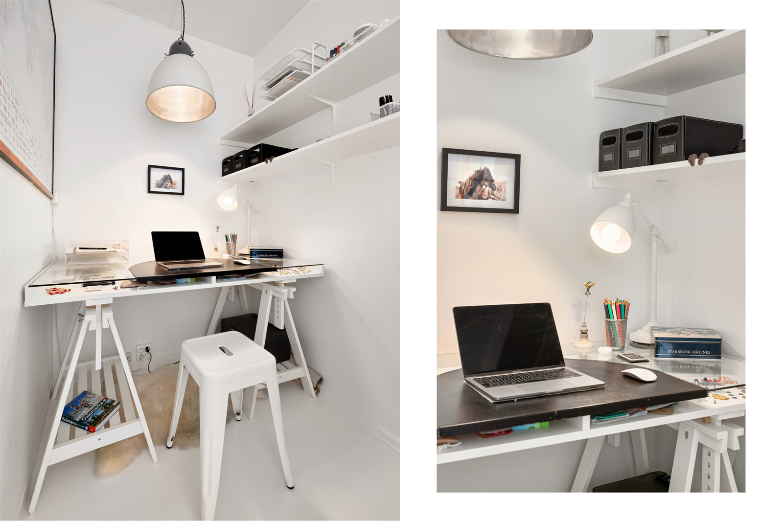 Andre har også bygget om dette arealet til en bod Galleribilde