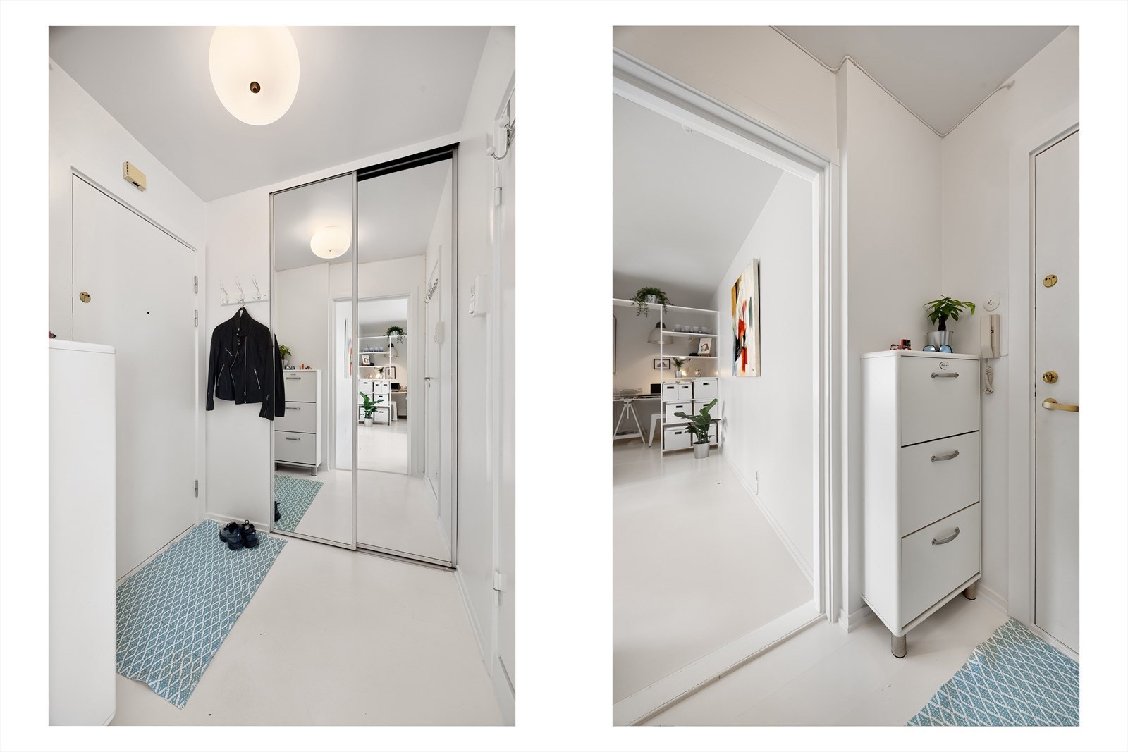 Rikelig med oppbevaringsplass i gangen Galleribilde