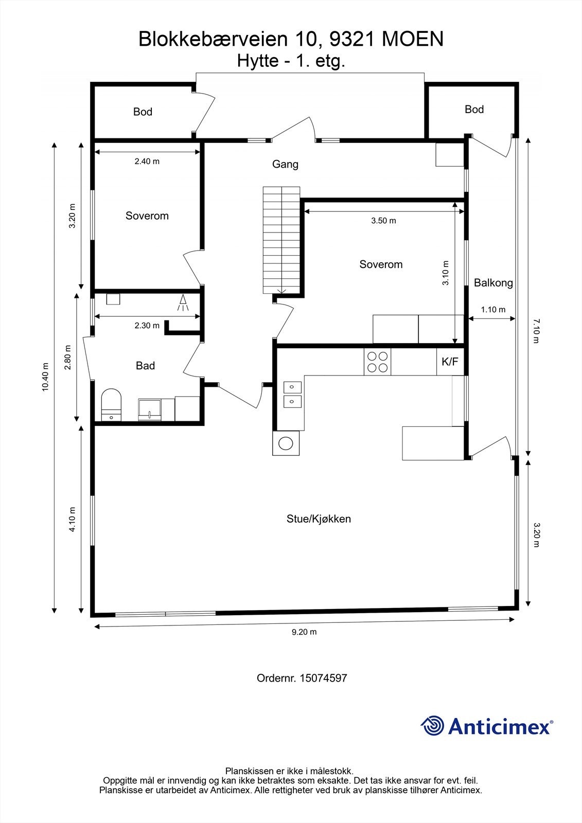 Planillustrasjon 1. etasje Galleribilde