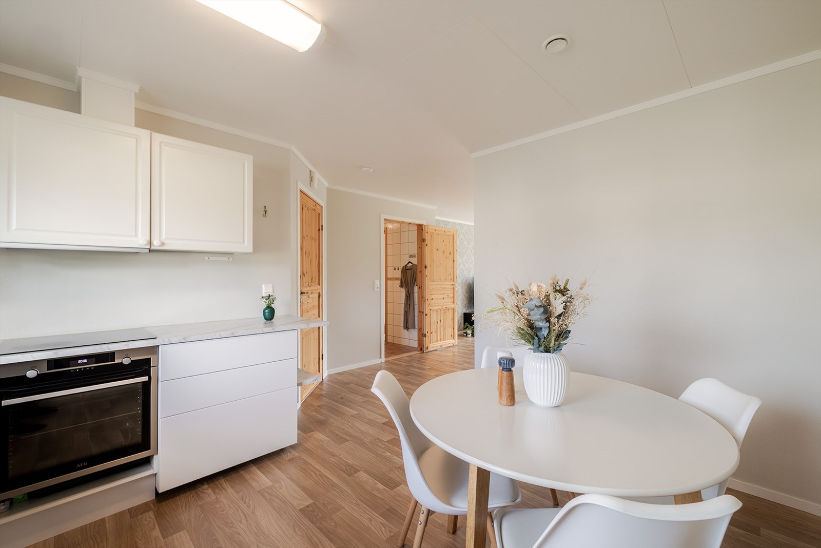 Leiligheten har et internt bruksareal på 74 kvm Galleribilde