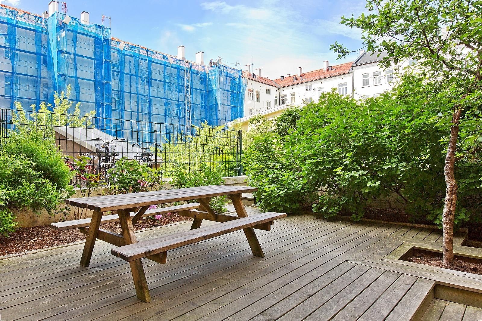 Felles uteområde. Galleribilde