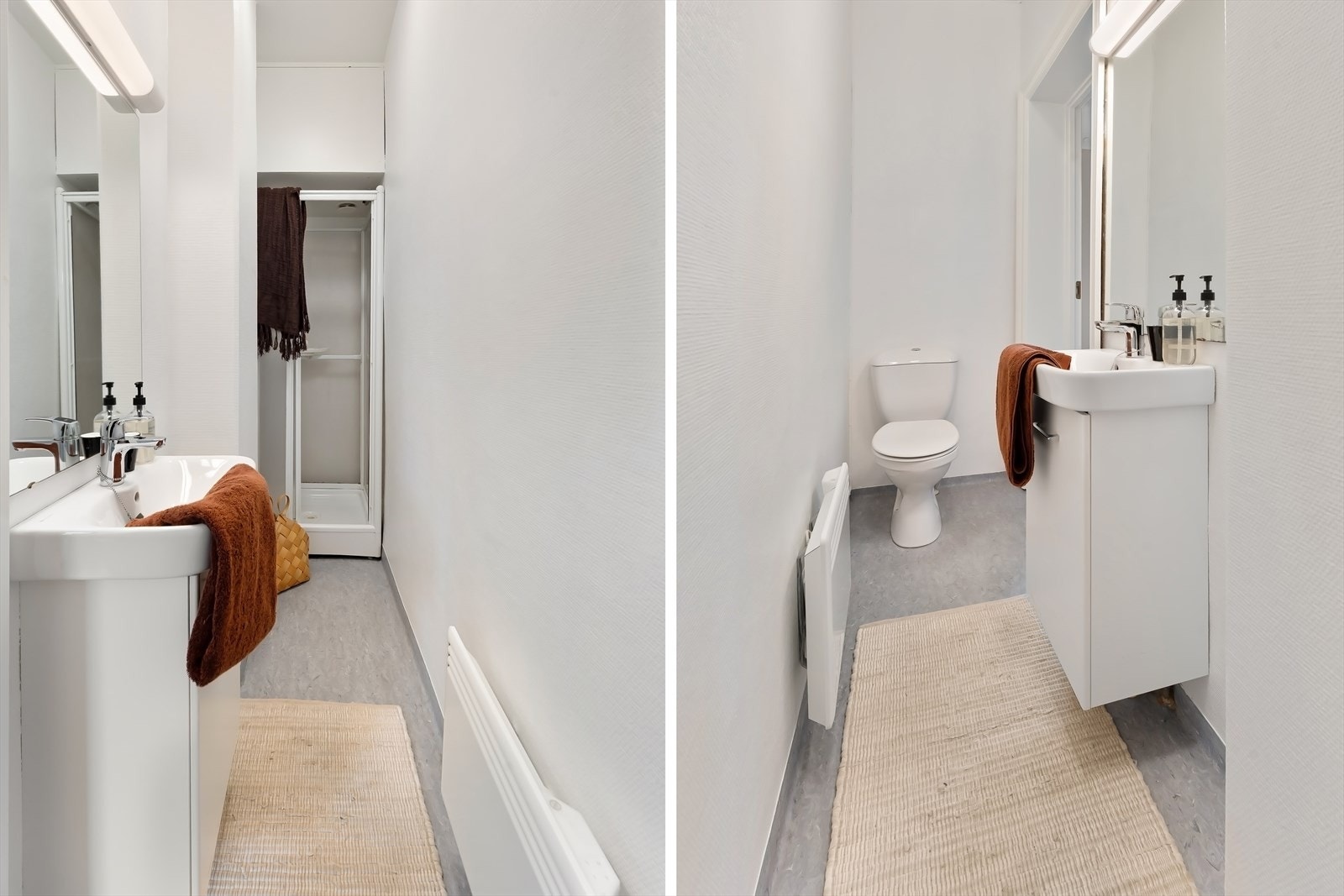 Badet har enkel og eldre innredning, med gode muligheter for oppgradering Galleribilde