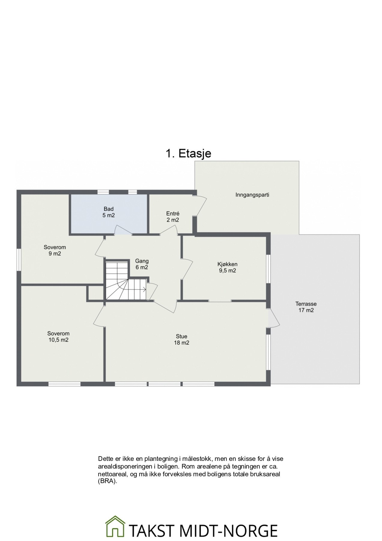 Planskisse - 1. etasje. Galleribilde