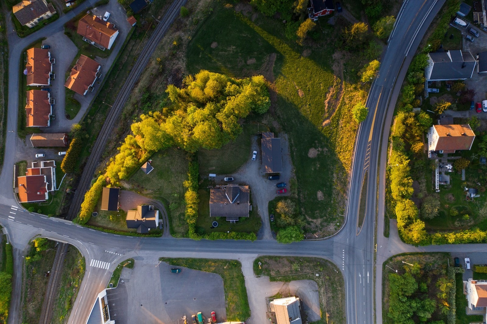 Dronefoto sett ovenfra Galleribilde