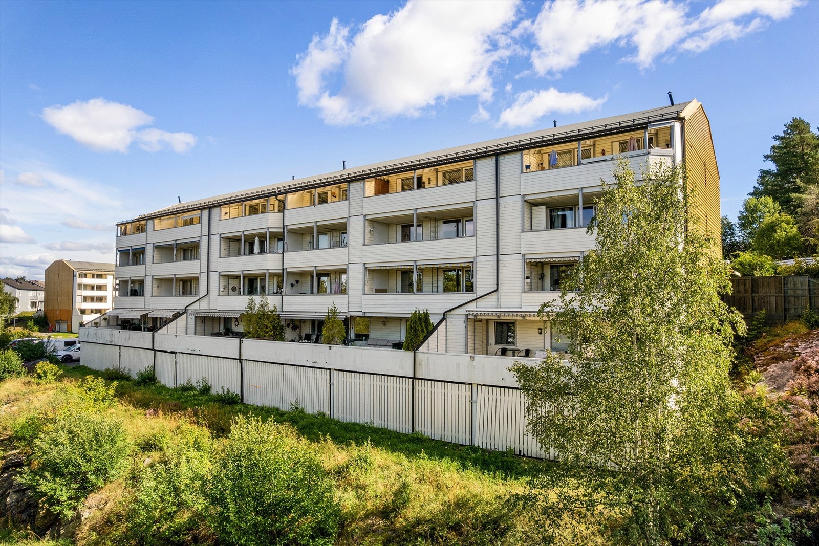 Vestvendt fasade Galleribilde