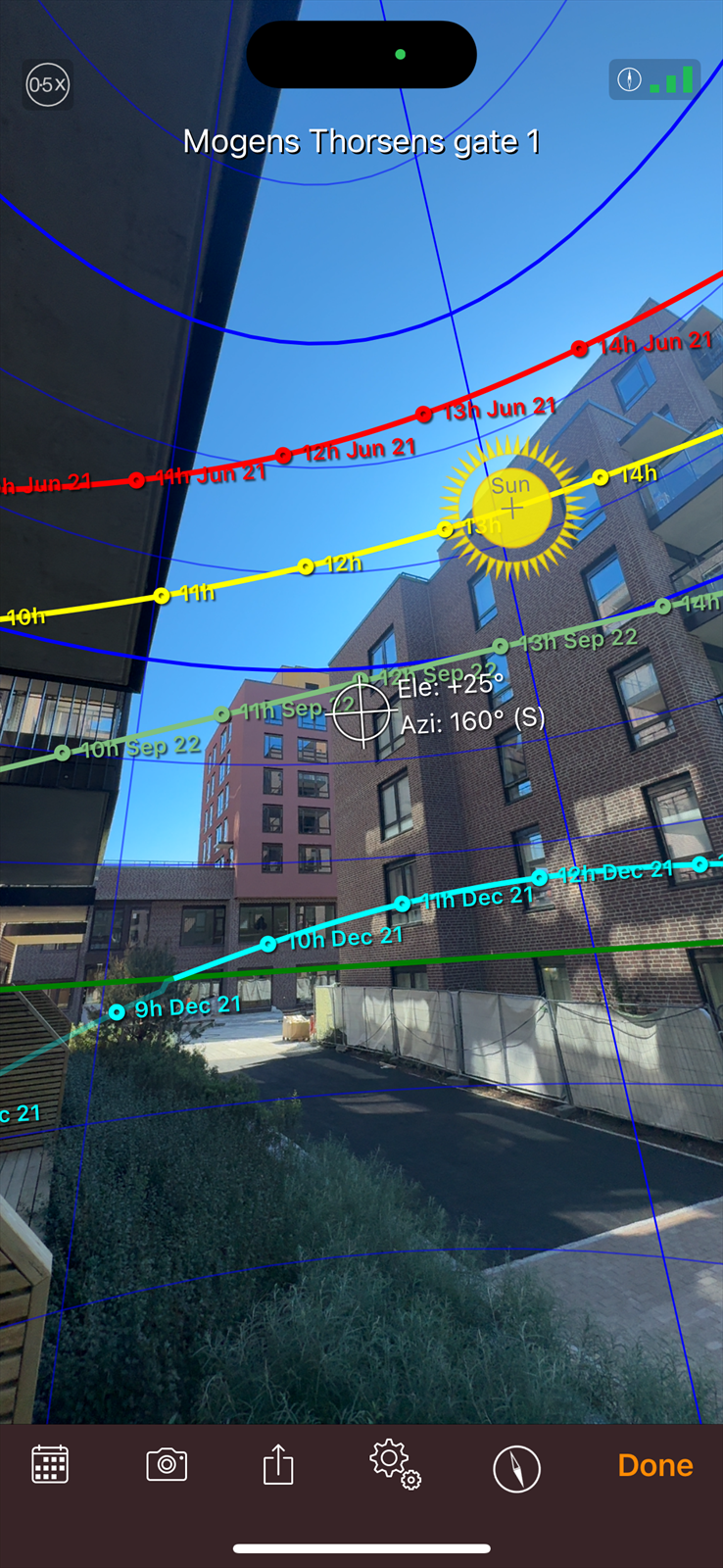 Bilde tatt fra leiligheten 18/8-25. Kun ment illustrativt. Galleribilde