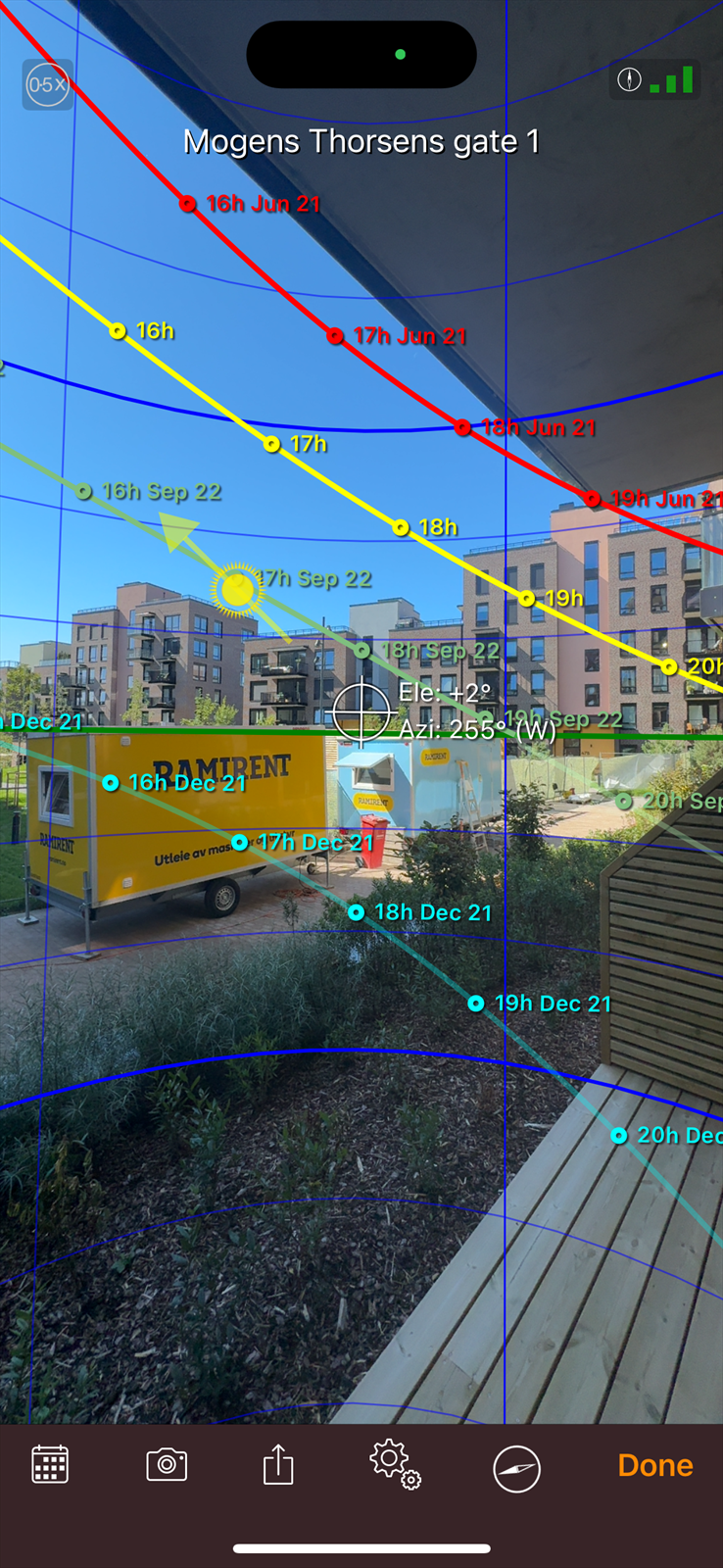 Bilde tatt fra leiligheten 18/8-25. Kun ment illustrativt. Galleribilde