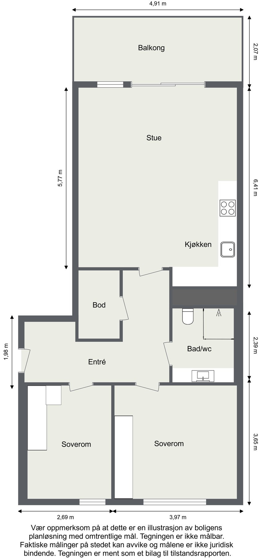 Plantegning 4. etasje. Galleribilde