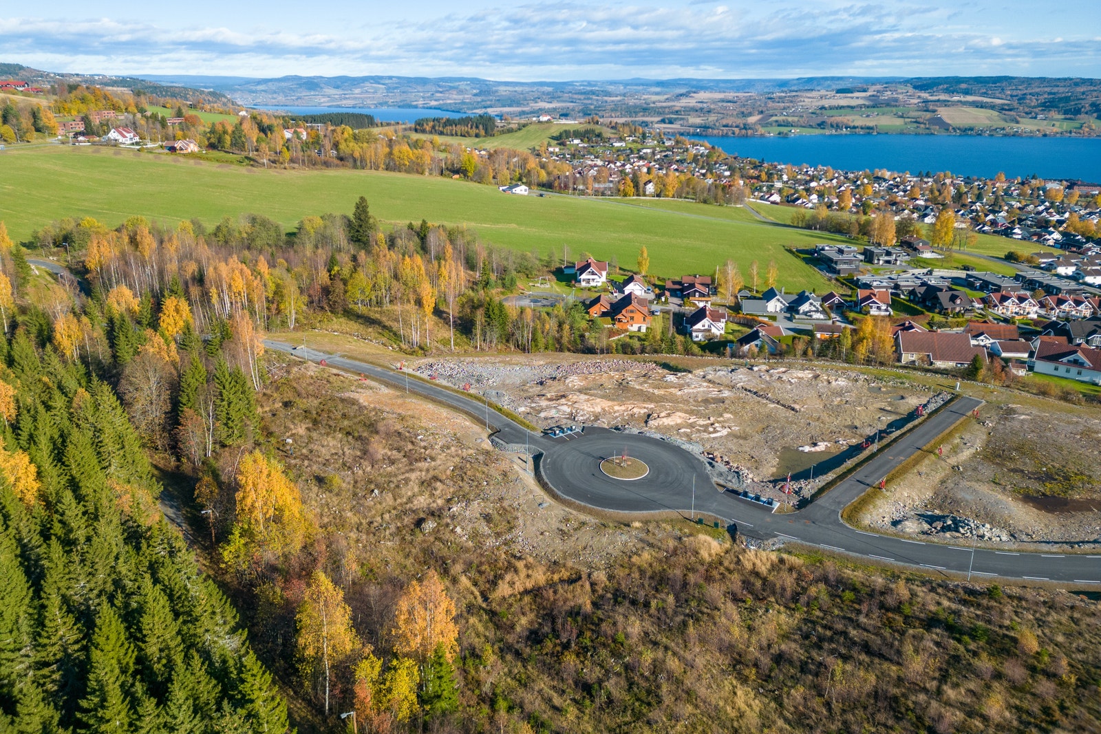 Hovedveg og stikkveger etableres av utbygger Galleribilde
