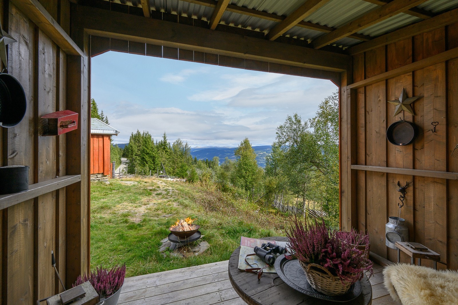 Her kan du nyte utsikten i all slags vær. Galleribilde