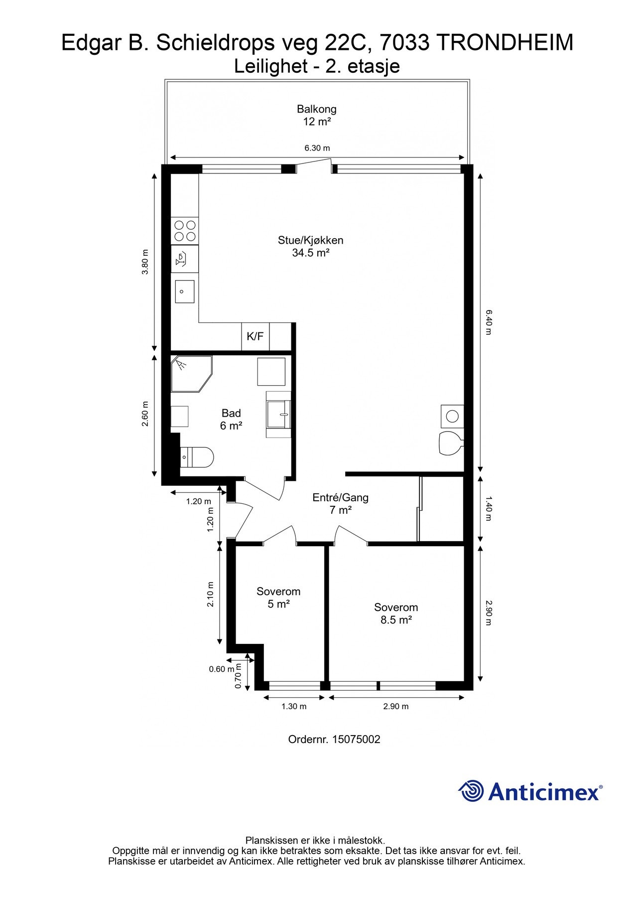 Plantegning - 2. etasje Galleribilde