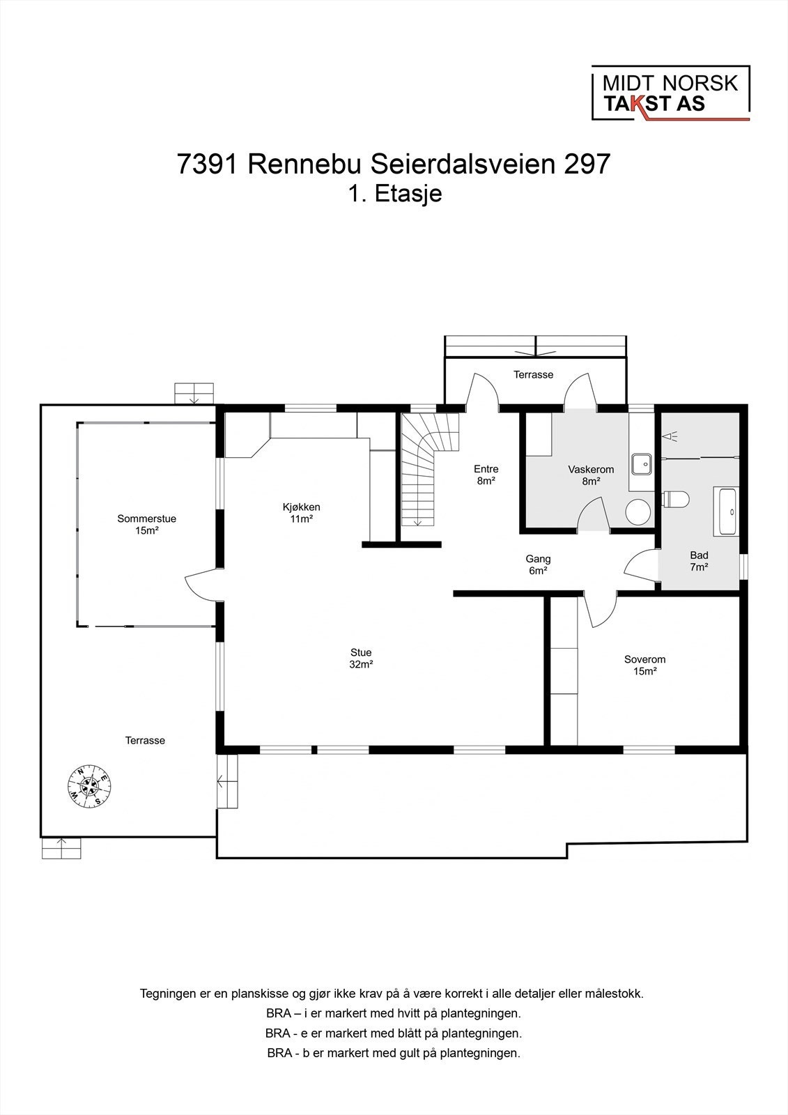 Planskisse 1. etasje Galleribilde