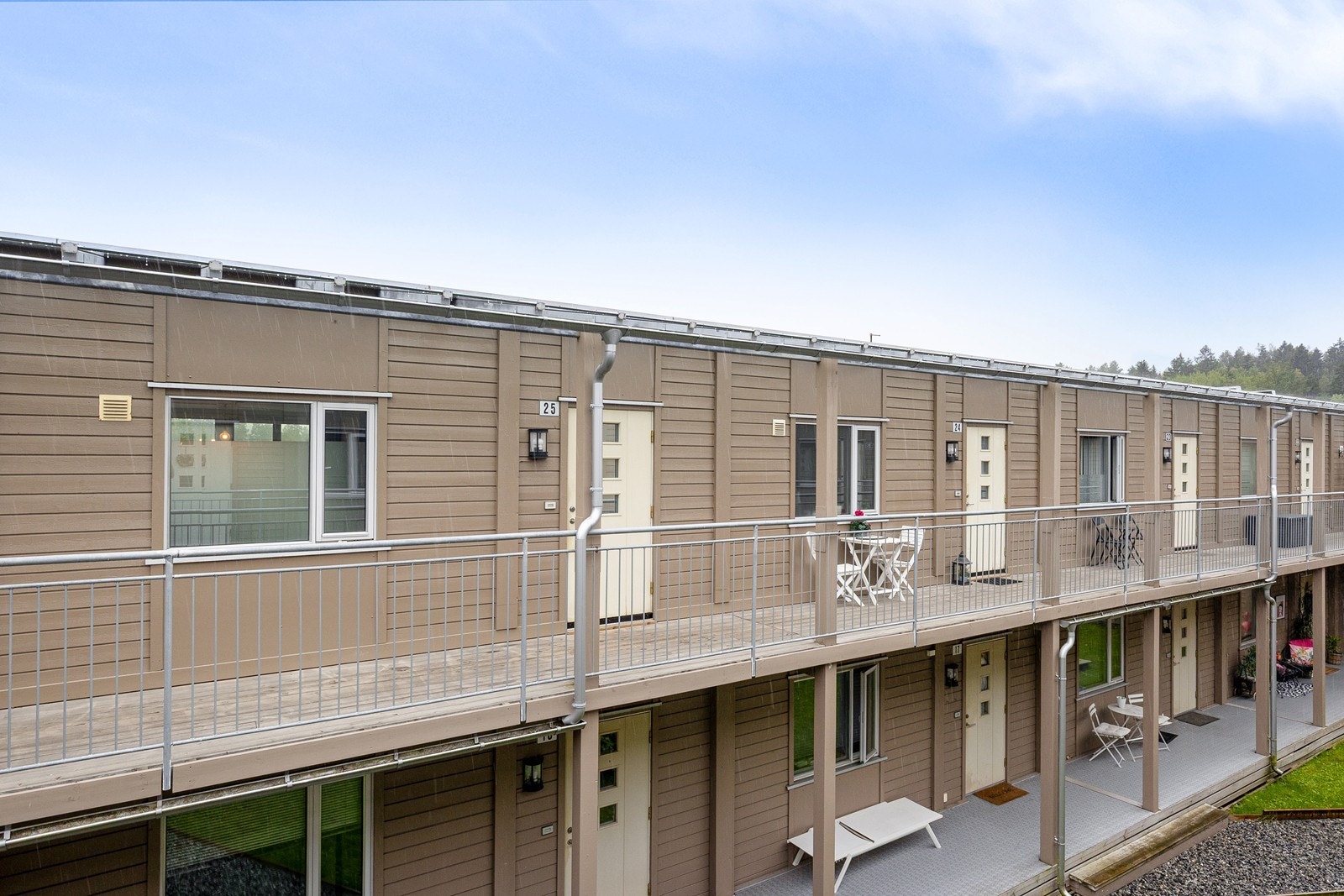 Inngangsparti i toppetasjen. Galleribilde