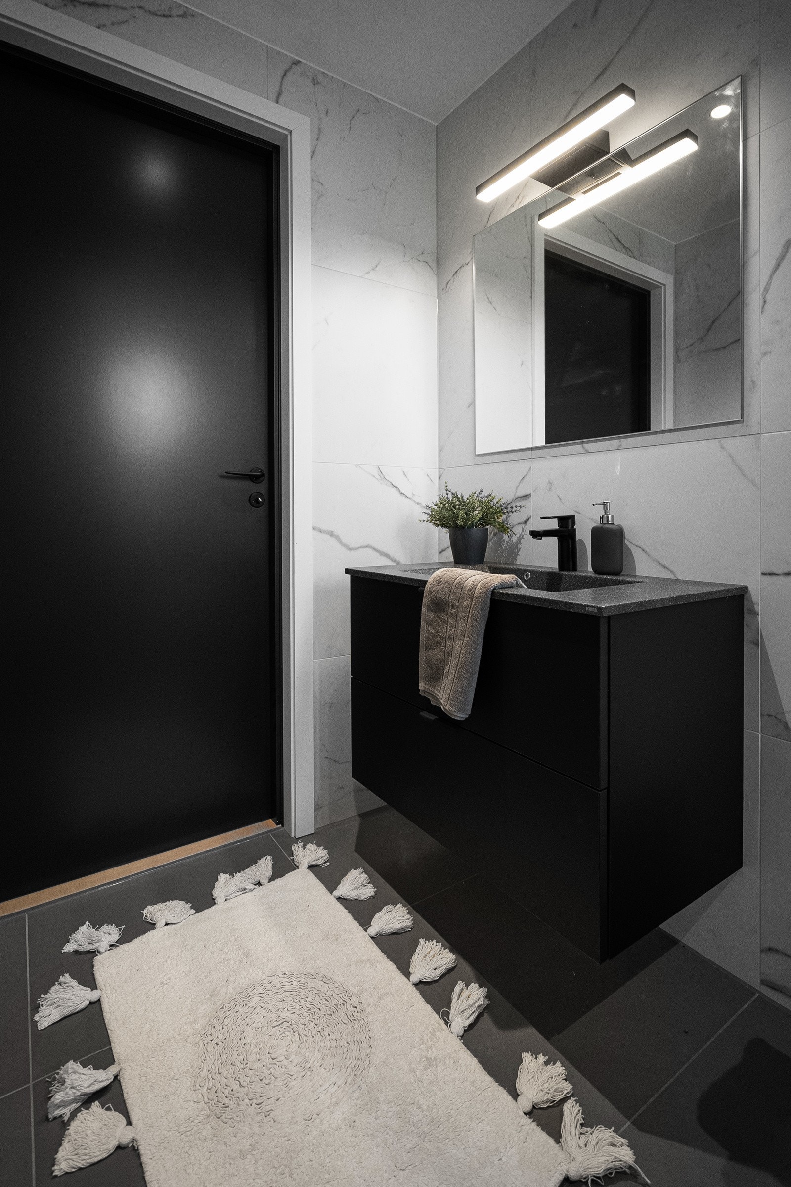 Lekker sort Strai innredning Galleribilde