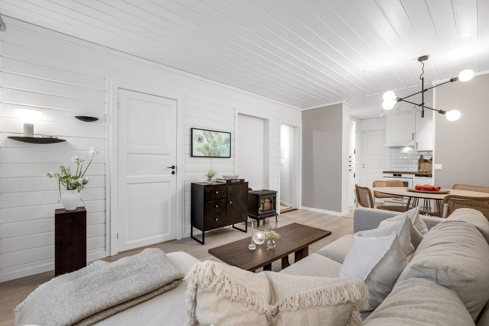 Energieffektiv oppvarming med vedfyring. Galleribilde