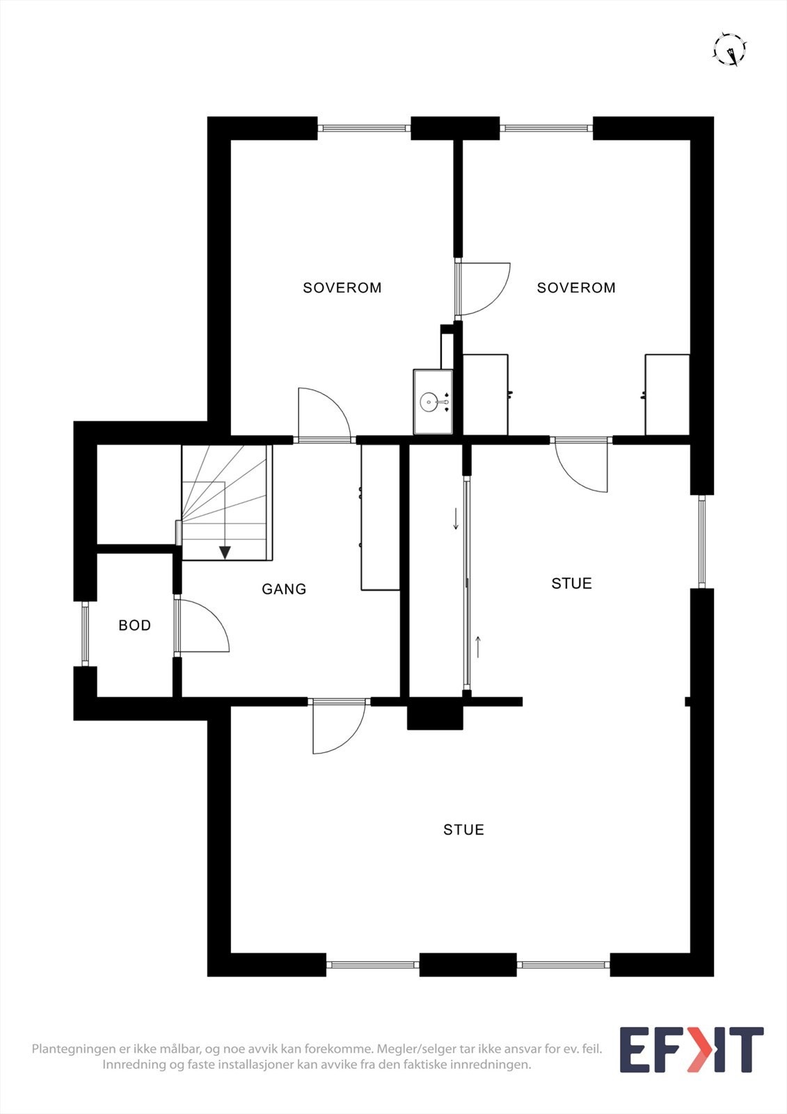 Plantegning 2. etasje - Karivoldveien 3. Galleribilde