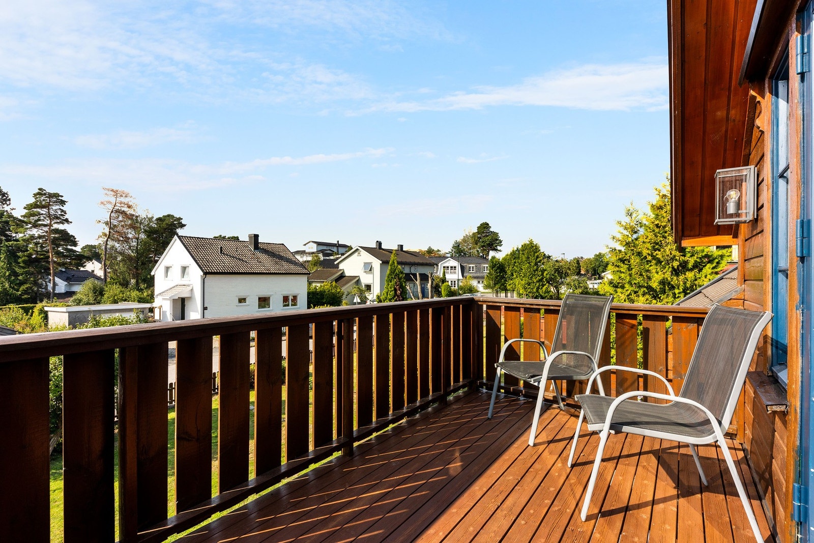 Balkongen fra stuen i 2. etasje . Galleribilde