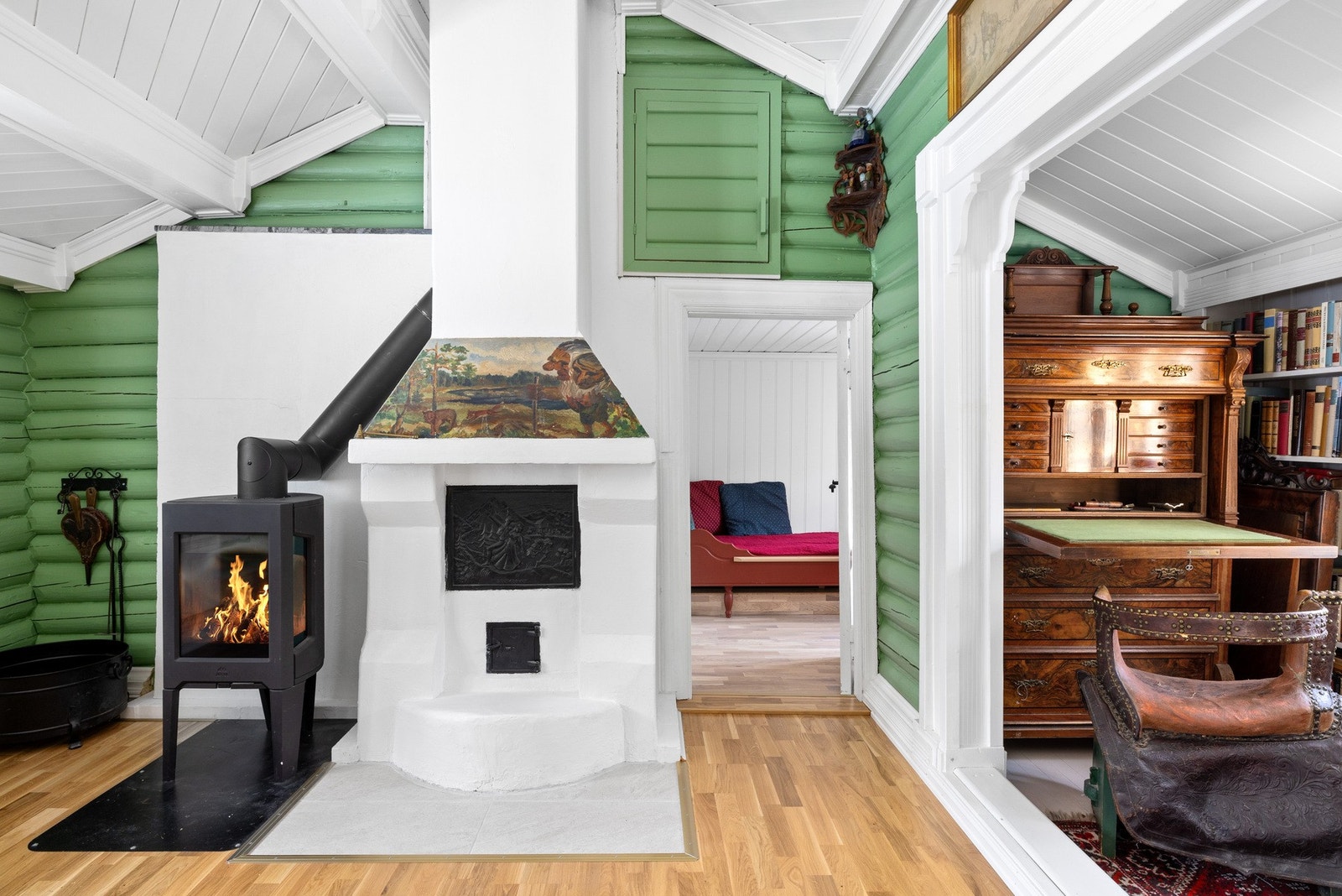 Koselig stue i påbygget del. Galleribilde