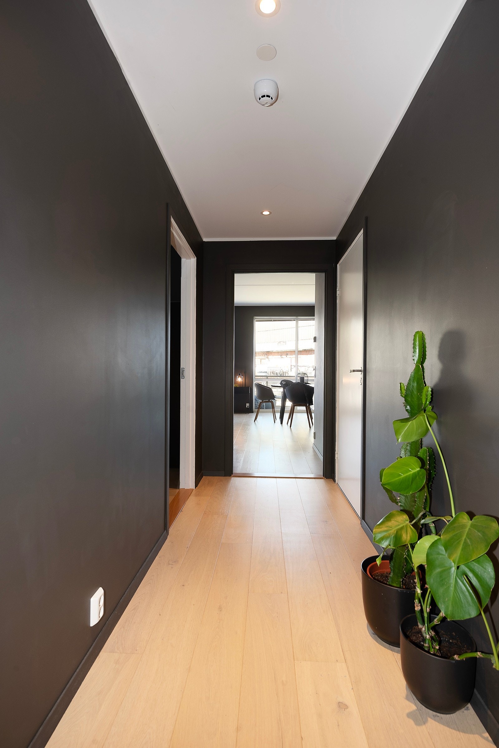 Soveromsgangen, inn til høyre ligger badet Galleribilde