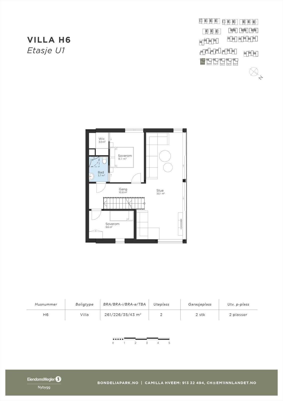 Plantegning u-etasje Galleribilde