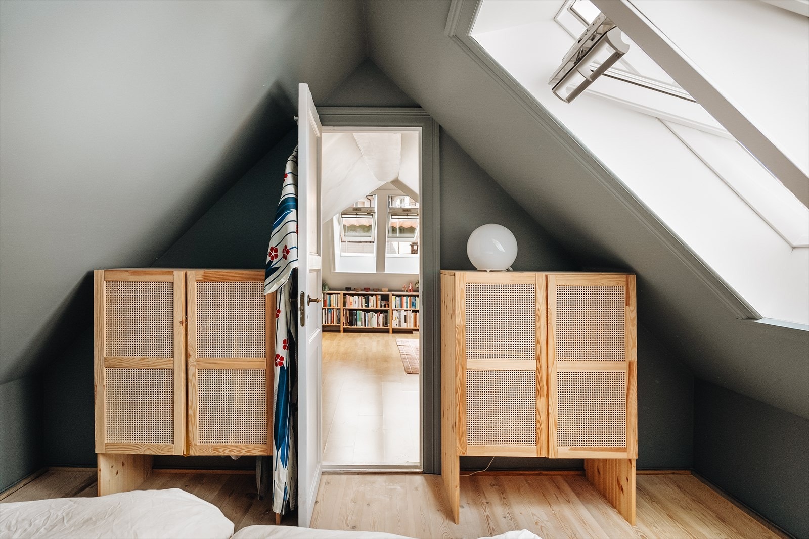 Soverommet måler 8,6 kvadratmeter. Galleribilde