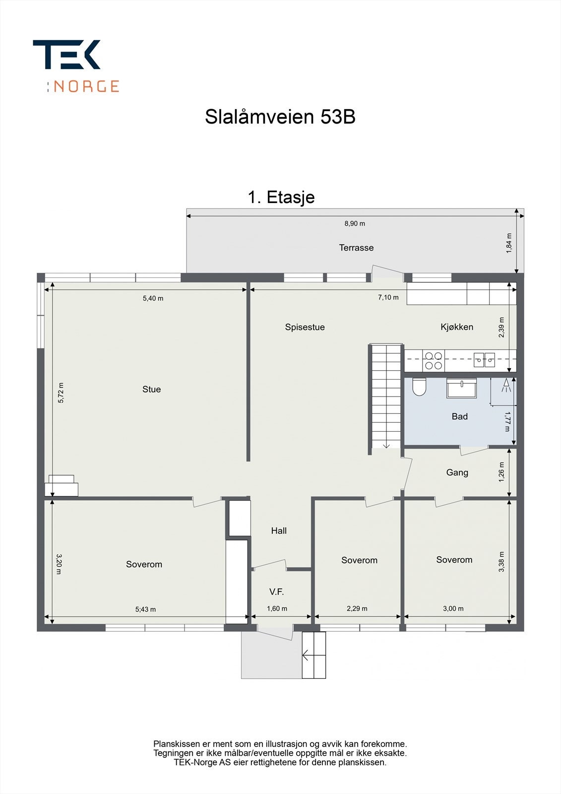 Plantegning- Slalåmveien 53B - 1. Etasje - 2D Floor Plan.jpg Galleribilde