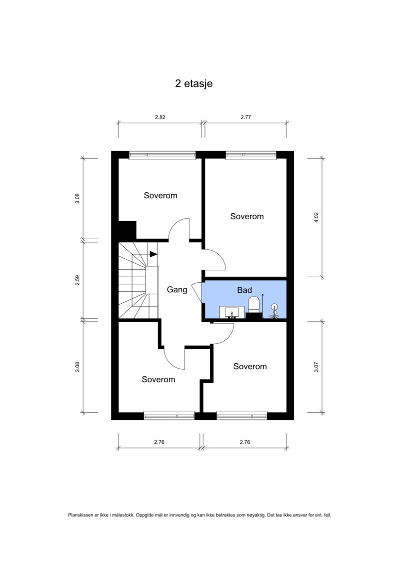Plantegning - 2. etasje Galleribilde