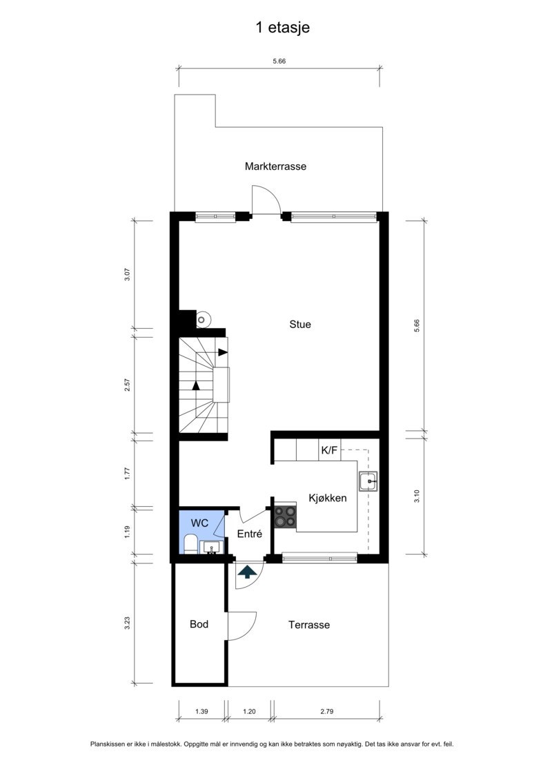 Plantegning - 1. etasje Galleribilde