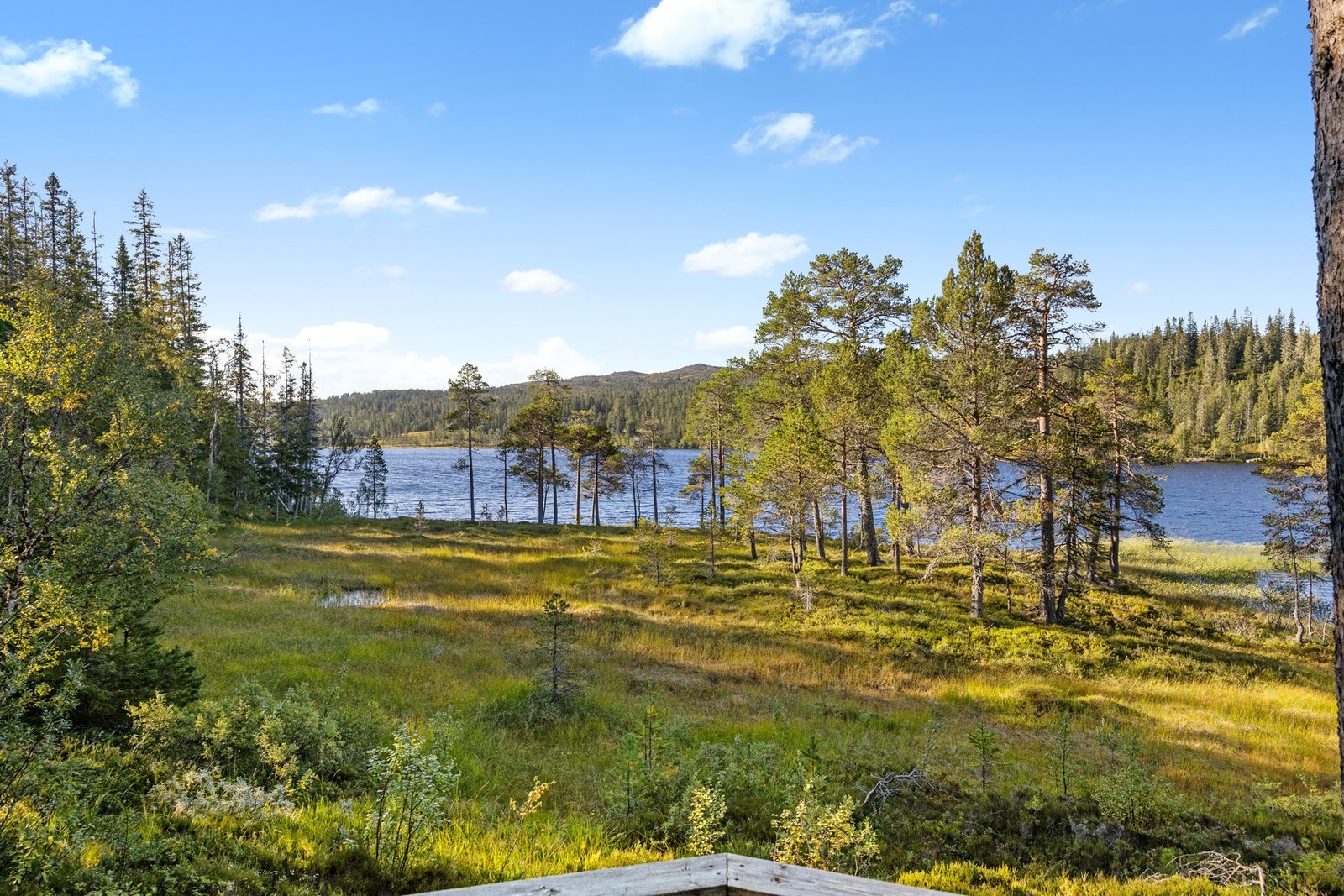 Fra hytta har man utsikt til Henningvatnet! Sørvestvendt tomt med gode solforhold. Galleribilde
