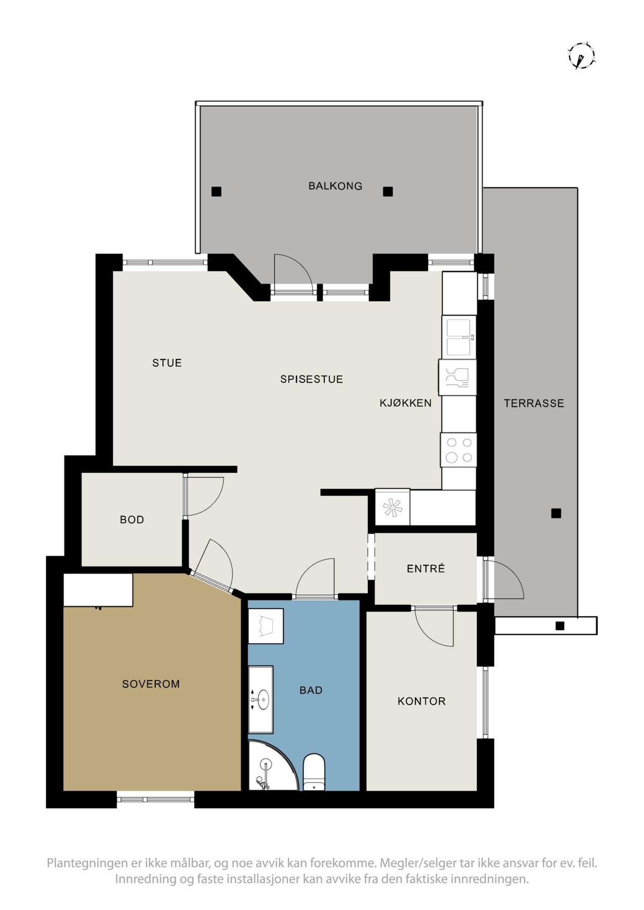 Plantegning Galleribilde